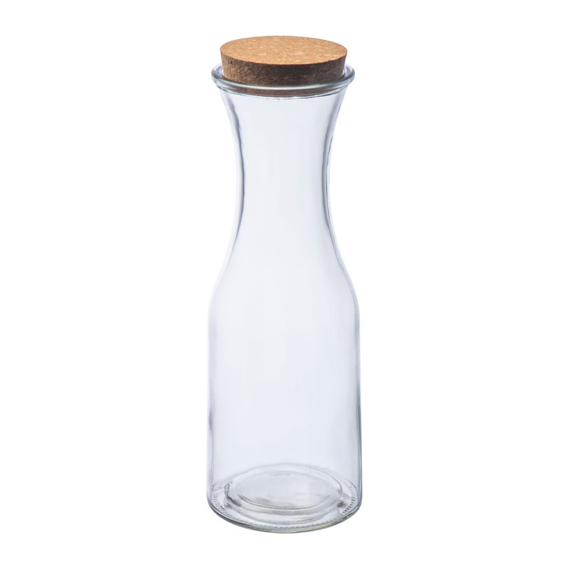 Üveg kancsó parafadugóval, 1000 ml